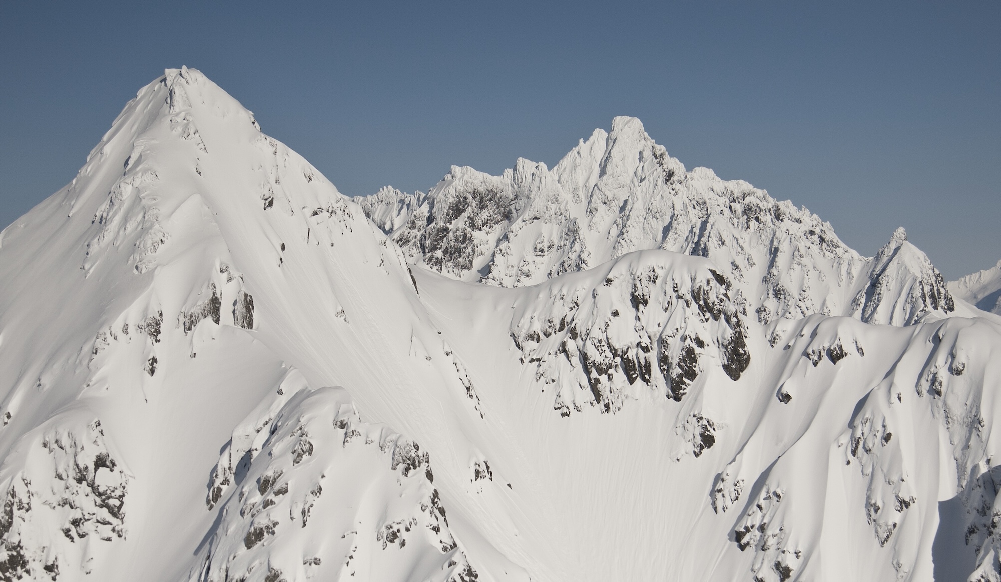 Snowy mountains Norway