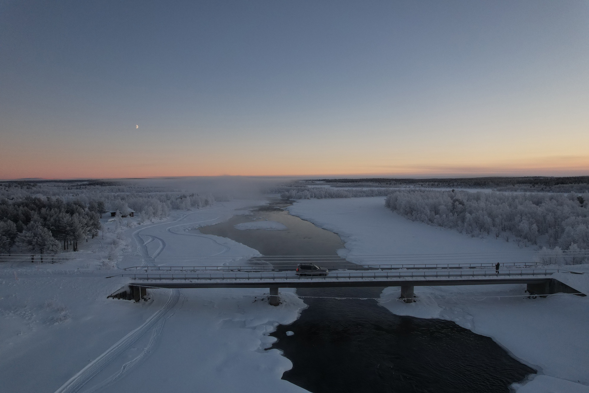 Ice road Sweden