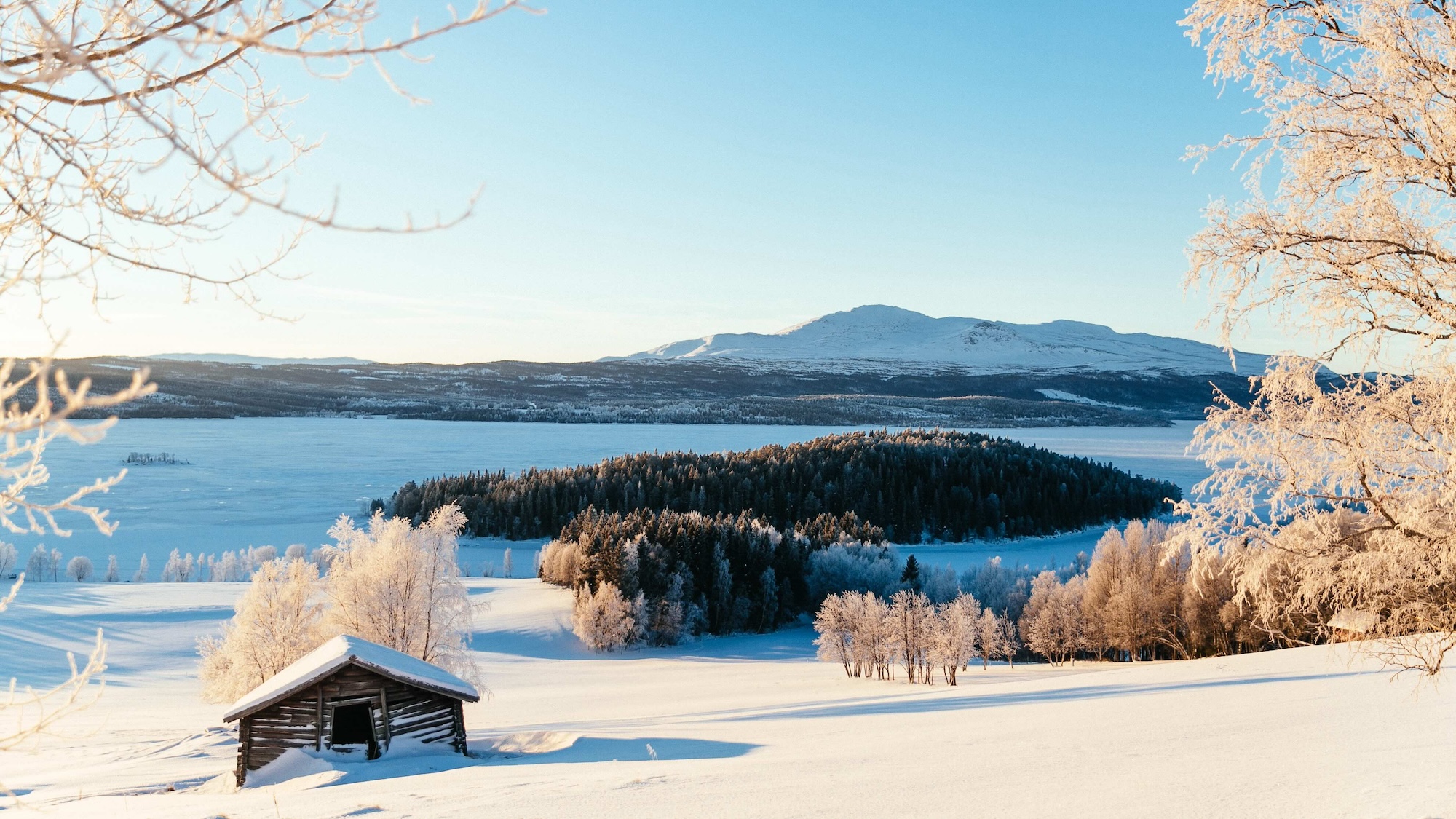 Snowy landscape Åre, Sweden